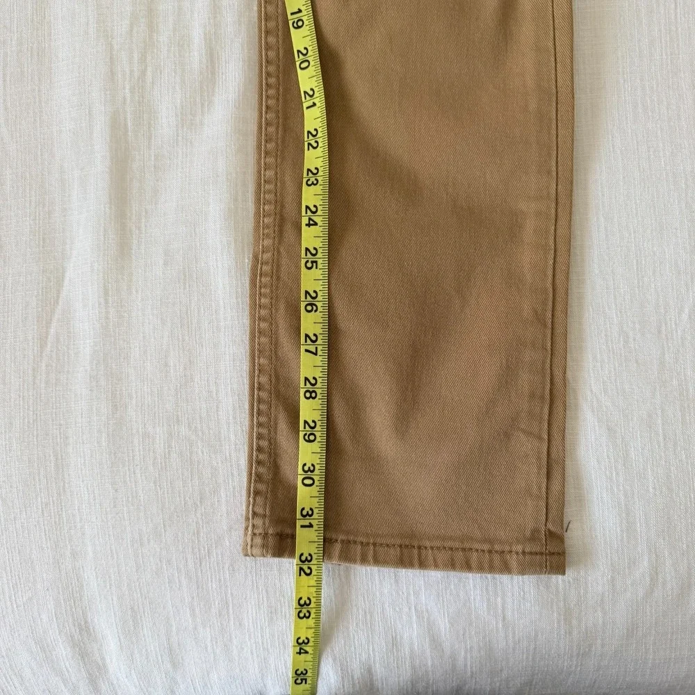 Levi's 513 Mens Khaki‎ Tan Denim Slim Straight Jeans Size 30x32 Neutral Classic